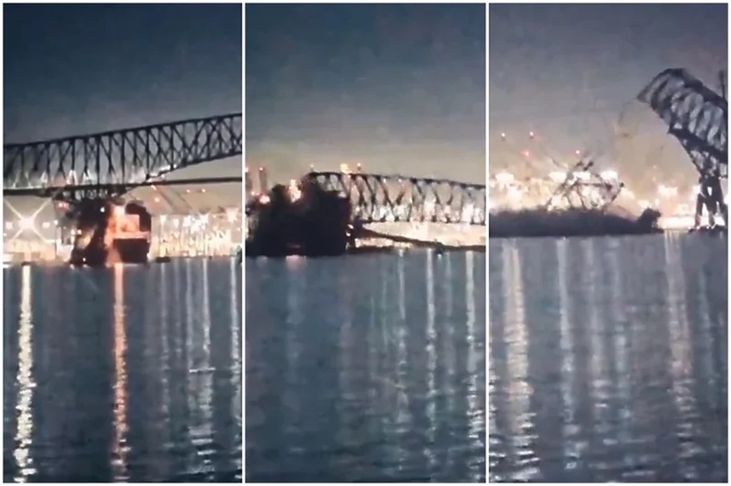 Veliki teretni brod srušio most u Baltimoreu: Vozila upala u vodu
