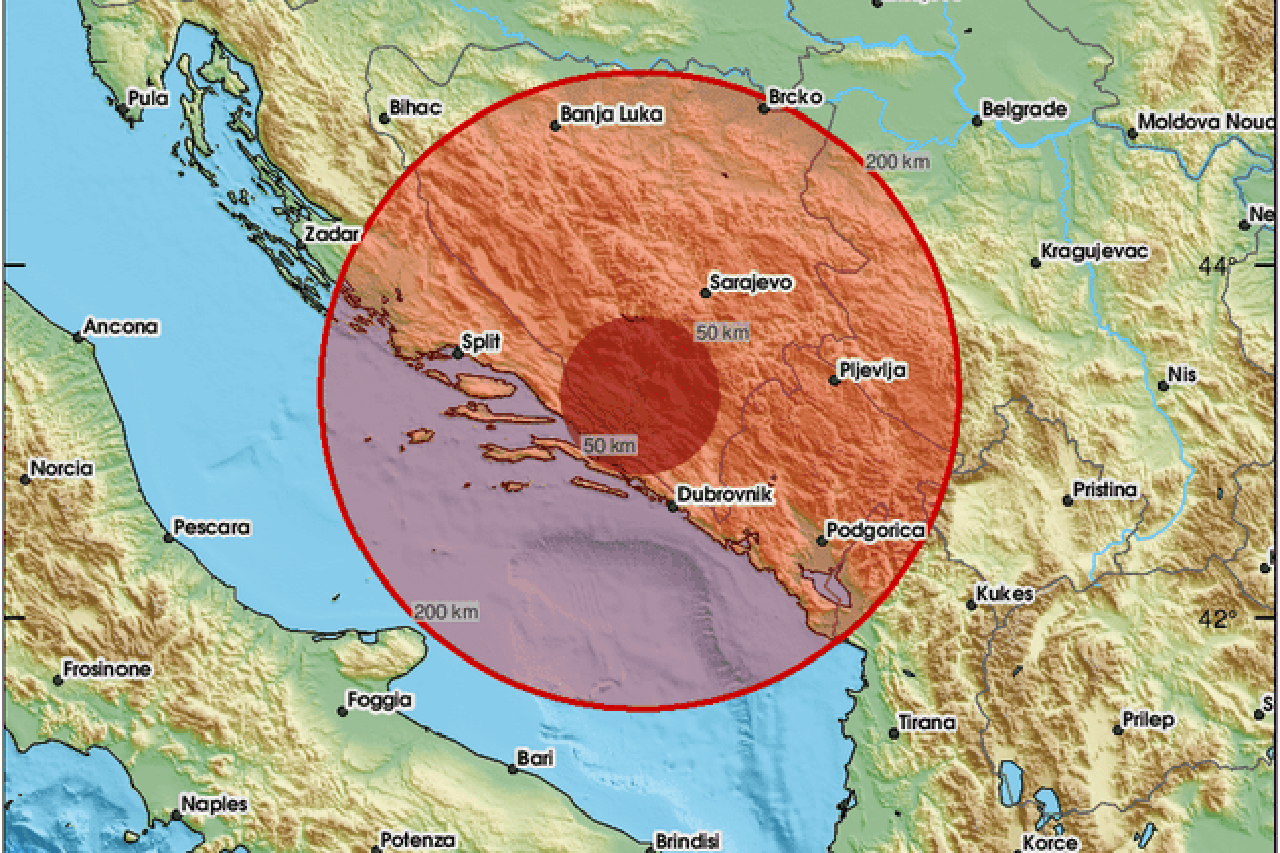 Zemljotres pogodio područje Mostara: ‘Jako je zatreslo’