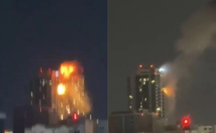 Iranski dron pogodio neboder u Bahreinu: Dramatični snimci eksplozije kruže mrežama