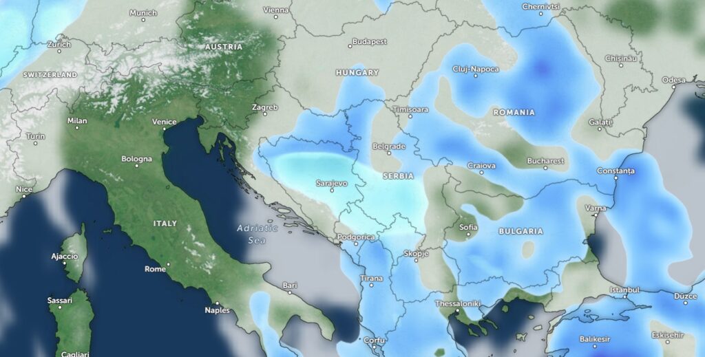 Snijeg zahvatio pola Evrope: Evo kako se vrijeme razvija od 28. do 30. marta