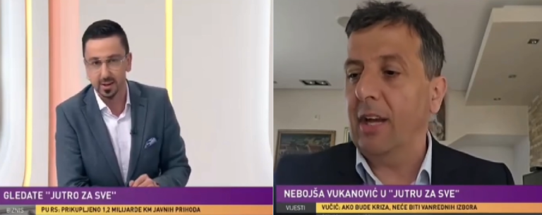 Pitanje o reprezentaciji BiH izazvalo haos: Vukanović isključen iz emisije uživo na BHRT-u