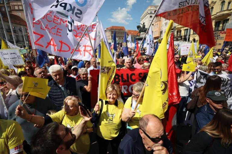 Veliki sindikalni protest u Zagrebu: “Nemaju svi u Dubrovniku apartmane”