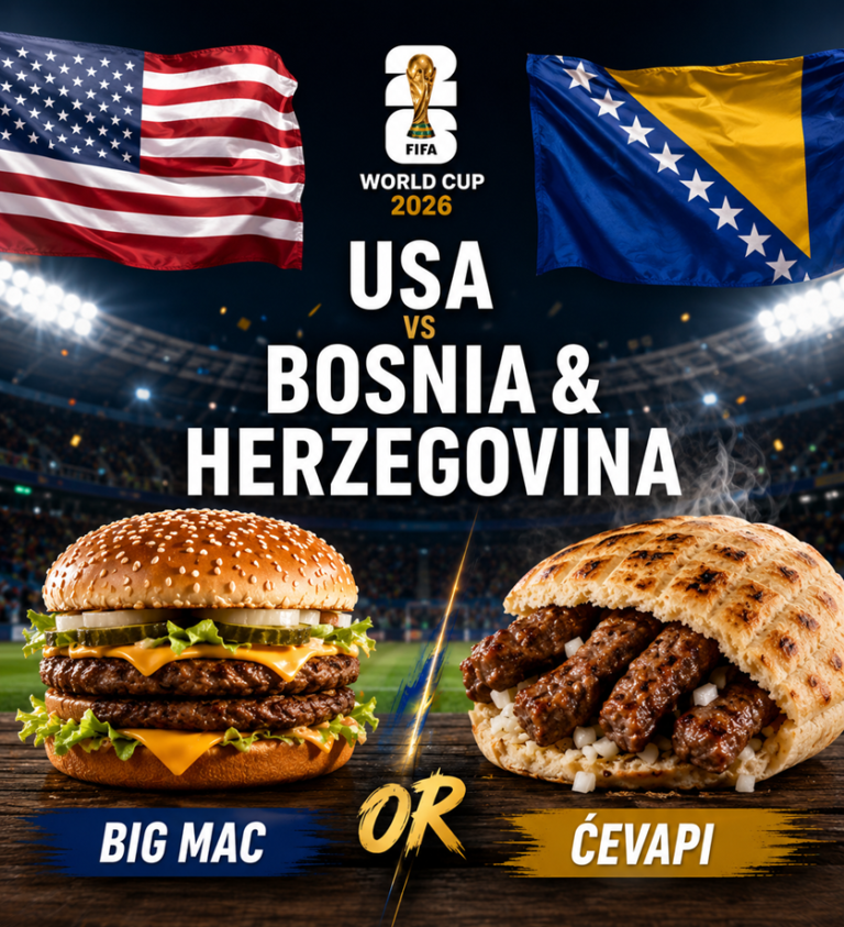 Big Mac ili ćevapi? Fotografija pred duel BiH i SAD nasmijala region