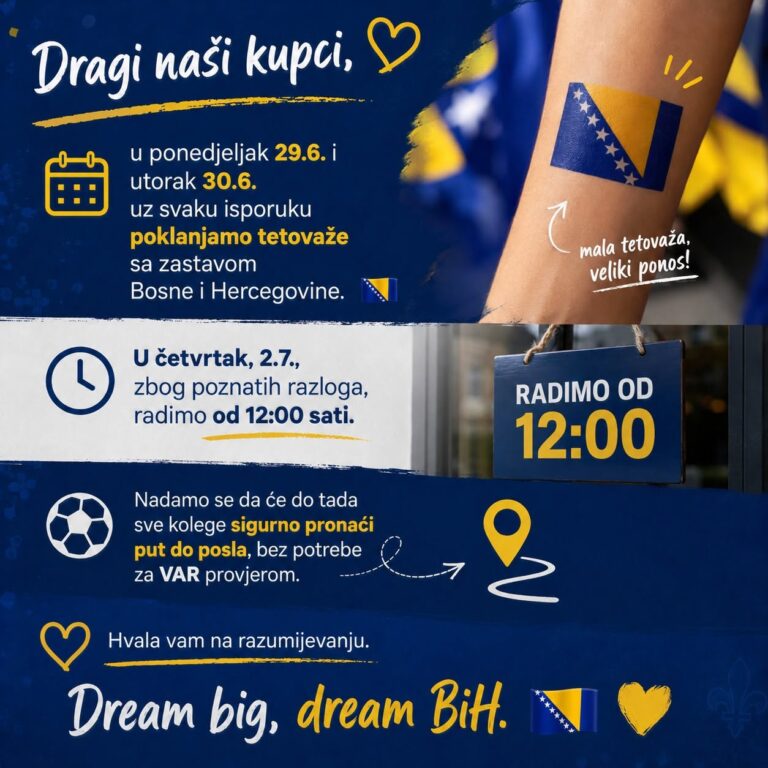 R&S d.o.o. iz Sarajeva zbog Zmajeva mijenja radno vrijeme: “Spavajte malo duže”, poručio menadžment zaposlenicima